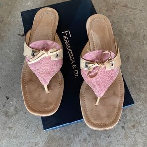 FIERAMOSCA & Co SANDALS Kara Lilac Ostrich Sz:8.5